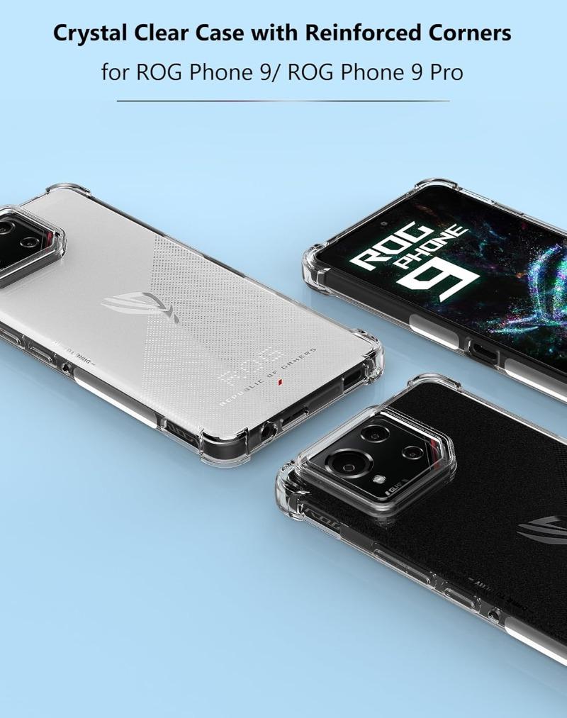 Чехол для Asus ROG Phone 9 8 7 6 Pro Защитная крышка Четыре угла Ударопрочный бампер Coque Fundas