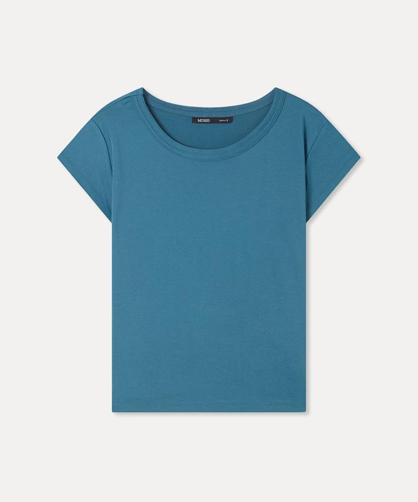 MIXXO Round Neck Short Sleeve T-Shirt Re Hwg55Ss_Miwhwg74Qs