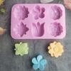 Flower Silicone Molds Different Flower-shaped Baking Molds Suitable for Soap and Candle Making Cake Chocolate Mould