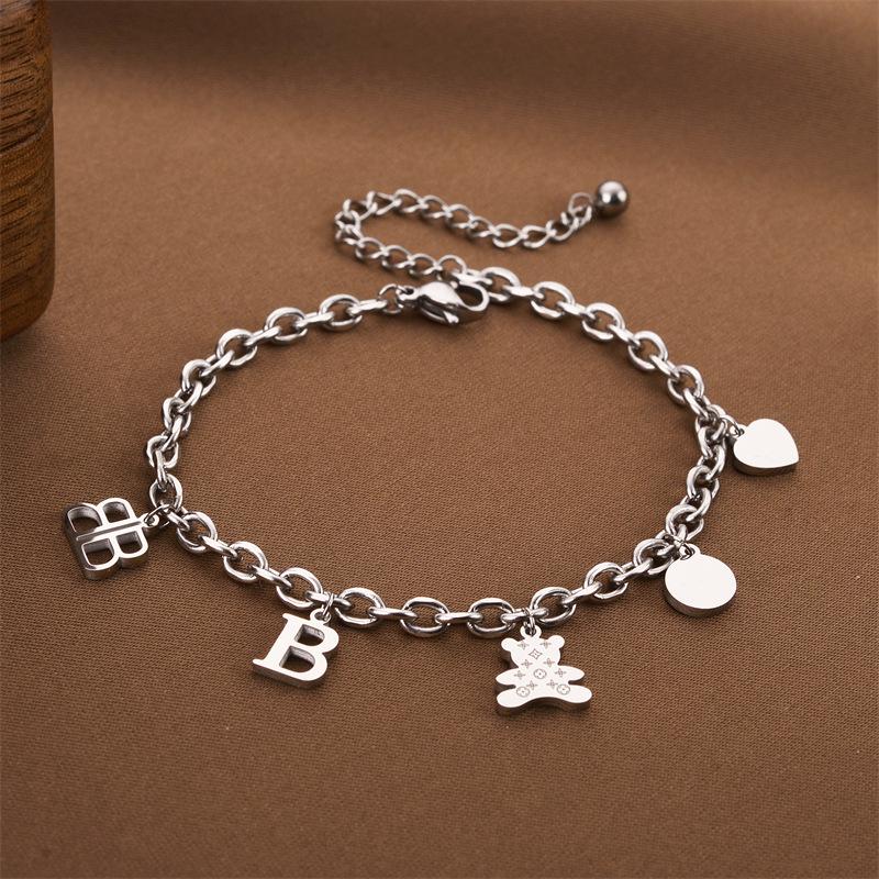 Корейский браслет женской моды из титановой стали Дун Дэмун - Нержавеющий, Высококлассный, Дизайн через границу.