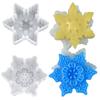 Soap Mold Easy Demoulding Heat-Resistant Non-stick Mirrored DIY Christmas Snowflake Candle Silicone Mold Home