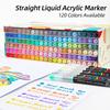120-цветные быстросохнущие акриловые маркеры-кисти для дудл-арта