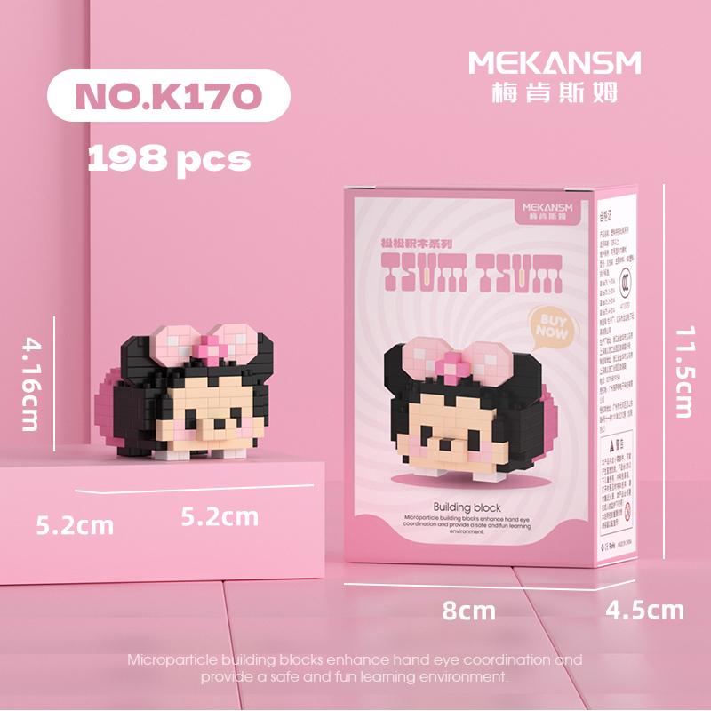 Мини строительные блоки Disney Sanrio, фигурки аниме, бриллиантовые кубики, Микки Маус, Минни Маус, Дональд Дак, Хелло Китти, DIY игрушки, подарки на фестиваль