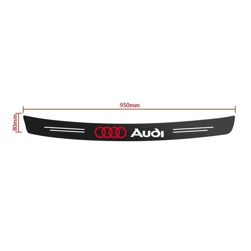 Car Tail trunk Rear Bumper Protector Carbon fiber Sticker For tt Sline TT A1 A2 A3 A4 A5 A6 A7 A8 8P B6 B7 Q3 Q5 Q7 Car Goods