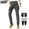 Mens Motorcycle Riding Pants Vintage Biker Jeans Camo Black Cargo Tactical Slim Fit Crash Protection