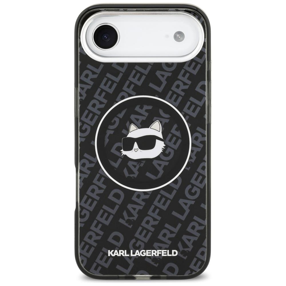 Karl Lagerfeld IML Choupette Head Logo MagSafe Case for iPhone Air Black
