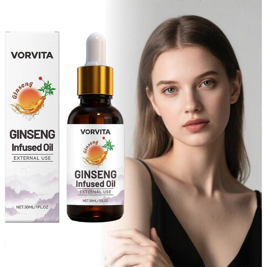 VORVITA Ginseng Facial Oil: Daily facial care; refreshing, massage-infused, and softening.