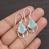 Украшения ручной работы из драгоценных камней Aqua Chalcedony, серьги из стерлингового серебра 925 пробы, уникальные дизайнерские украшения для женщин