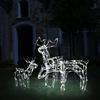 VidaXL Christmas String Lights 3 Pcs Reindeer Christmas Decoration Light Garden Decoration Balcony Outdoor House 51011