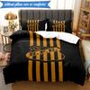 3PCS Powerful Football Crest Design Printed Soft Bedding Set,Including 1pc Duvet Cover And 2pcs Pillowcases Perfect for Bedroom, Dormitory, Fan gift
