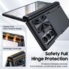 Protective Wallet Case with Sliding Camera Cover and RFID Card Holder for Galaxy Z Fold 8 Ultra-Black
