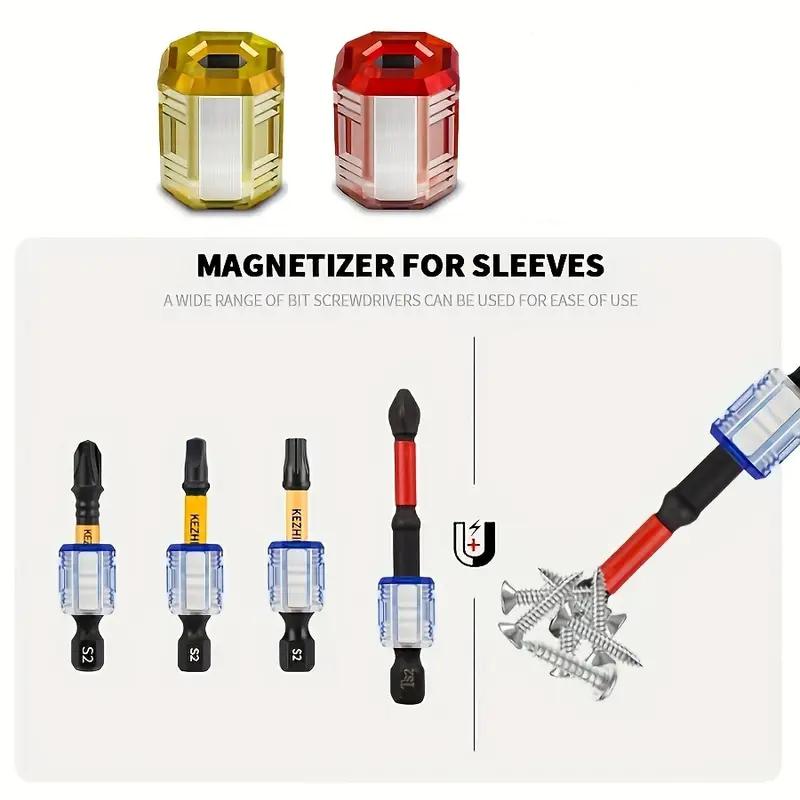 Powerful Magnetizer/Magnetic Coil Electric Screwdriver Drill Bit Demagnetization Tool For 6.35mm (1/4 ") Strong Magnetic Design