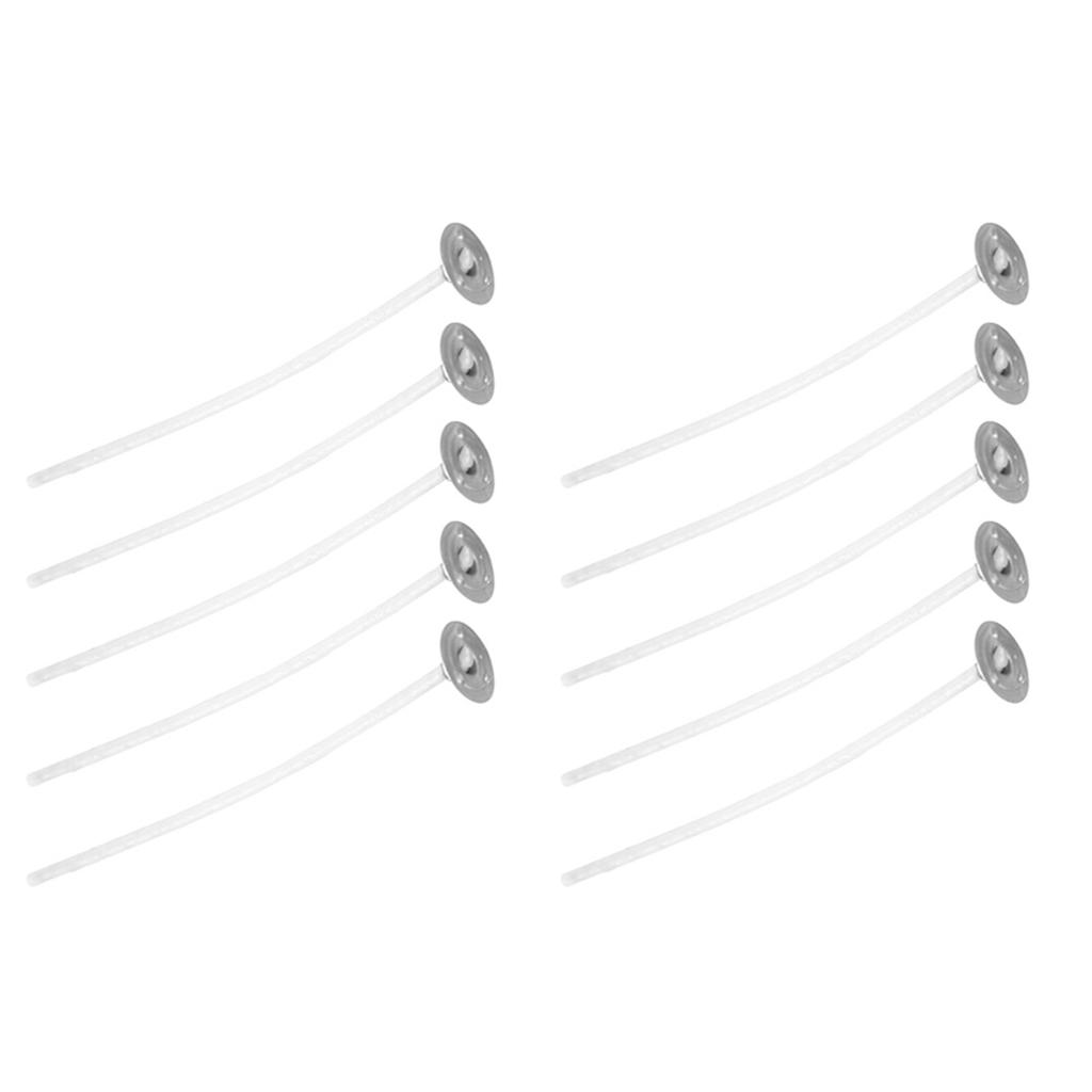 50 шт. фитилей для свечей, предварительно пропитанные воском фитили с хлопковым сердечником с основанием для изготовления ароматических свечей своими руками, 8 см 3,1 дюйма