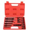 25 Pcs Screw Extractor Set High Hardness Steel Easy Out Broken Bolt Extractor Kit with Storage Case