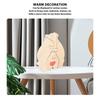 4.72x5.91x0.79in Beech Wood Bear Puzzle Ornament  Cabinet Surface Layout Craft