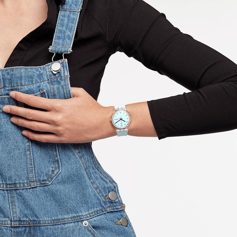 Swatch Endless Sky Синие Кварцевые Часы GE713