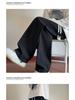 Men's Heavy American Corduroy Pants: Autumn/Winter Velvet-Lined, Trendy Loose Straight Wide-Leg Trousers