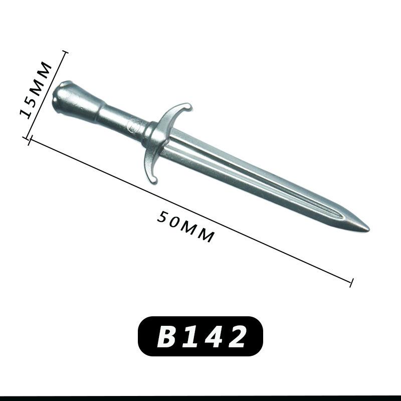 Минифигурка средневекового рыцаря: Фонтан, Рапира, Совместимый с кубиками LEGO