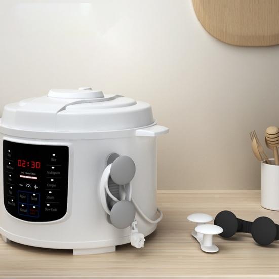 Держатель-органайзер для шнура кухонной техники Устройство намотки шнура для электрических шнуров Домашний зажим для проводов для подставки для скороварки Смеситель Кабельный втягиватель