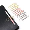 10pcs Colorful Paper Clips Paper Fix Clips Bookmarks Multi-functional Pen Holder  Journal Tool