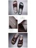 Men's Genuine Leather Korean Style Sandals - Trendy, Non-Slip Beach Flip-Flops