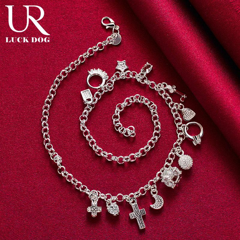 Ожерелье со звездой и замком из стерлингового серебра 925 пробы и циркония AAA, модные свадебные украшения