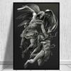 Черно-белые винтажные постеры, скульптура, классические принты, греческая мифология, Давид, холст, живопись на стене, искусство для гостиной