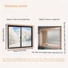 Clear Winter Window Thickened Plastic Windproof Warm Anti Cold Curtain Thermal Insulated for Bedroom