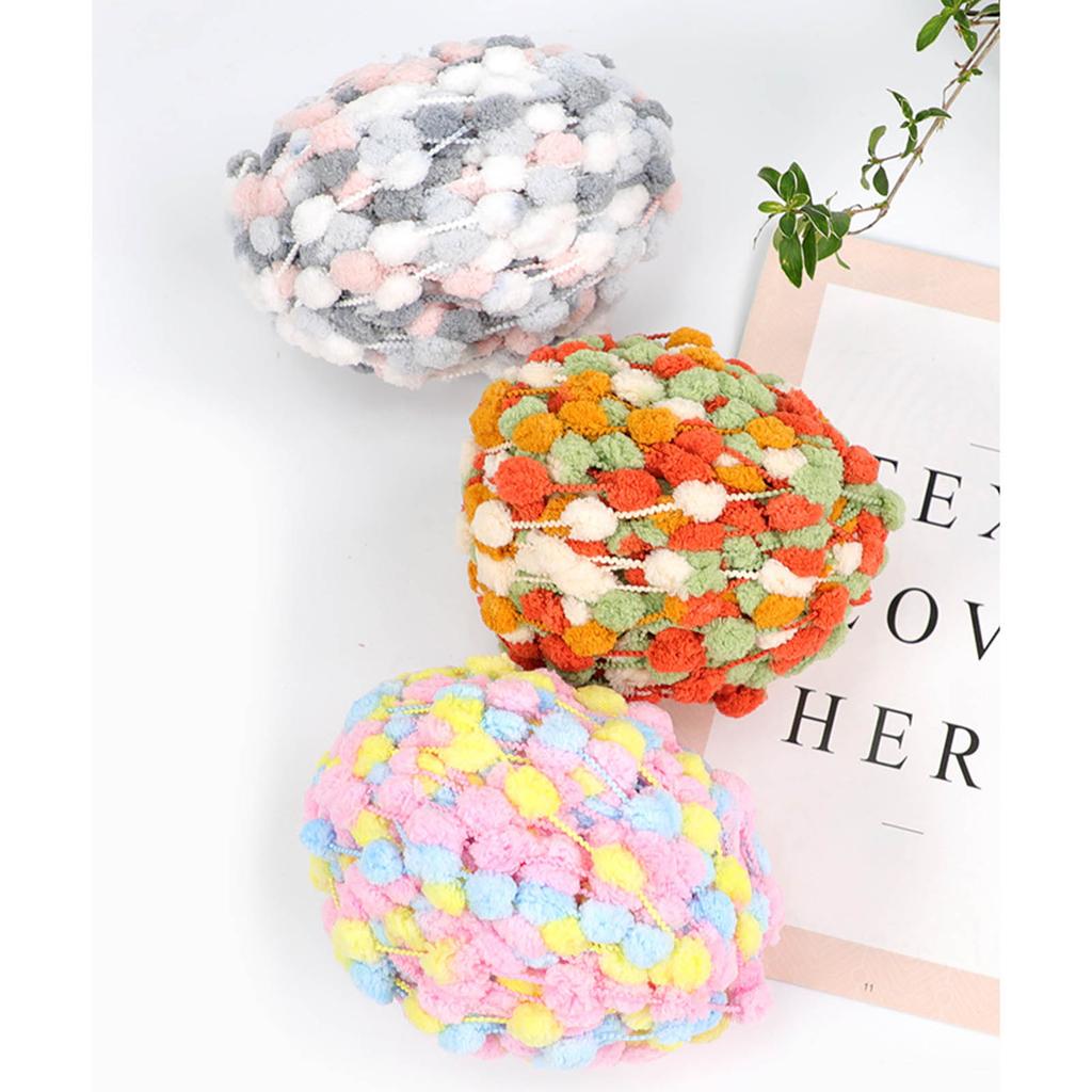 Пряжа для вязания крючком Мягкая вкусная пряжа Разноцветная пряжа для вязания Ткацкая пряжа для вязания шарфа, свитера, поделок крючком 100 г/моток