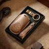 Новый ретро чехол для ключа подходит для сумки для ключей автомобиля Great Wall Euler Good Cat, кожаный защитный чехол с пряжкой ручной работы.