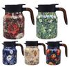 1000ml Thermos Bottle Vintage Floral Pattern Tea Thermos Thermos Tea Pot Stainless Steel Tea Kettle With Tea Infuser For Drinks
