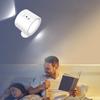 LED Wall Lamp with Remote Control Adjustable Brightness Color Temperature Rechargeable Wall Mount Bedside Lamp Night Light