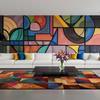 Modern Geometric Living Room Carpet Nordic Abstract Children Bedroom Large Area Rugs Home Lounge Carpets Anti-slip Entrance Mats
