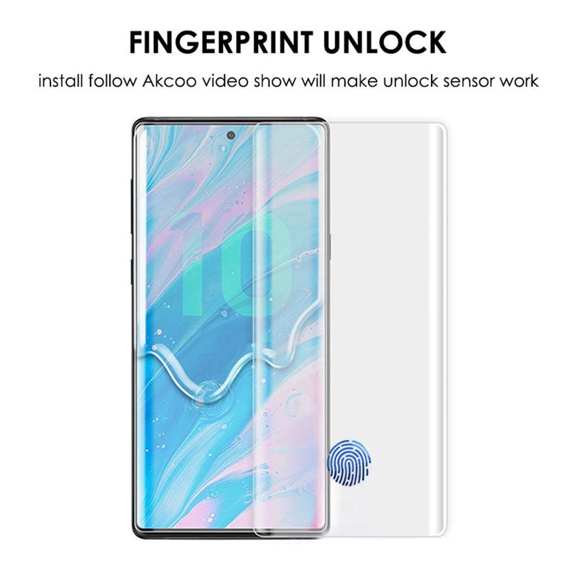 3D Изогнутое Полностью Клеящееся УФ Закаленное Стекло Для Samsung Galaxy S20 S10 S8 S9 S10 plus Защитная Пленка Для Note 8 9 10