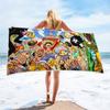 Anime Character Printed Square Microfiber Beach Towel Quick Dry Bath Towel For Shower Swimming