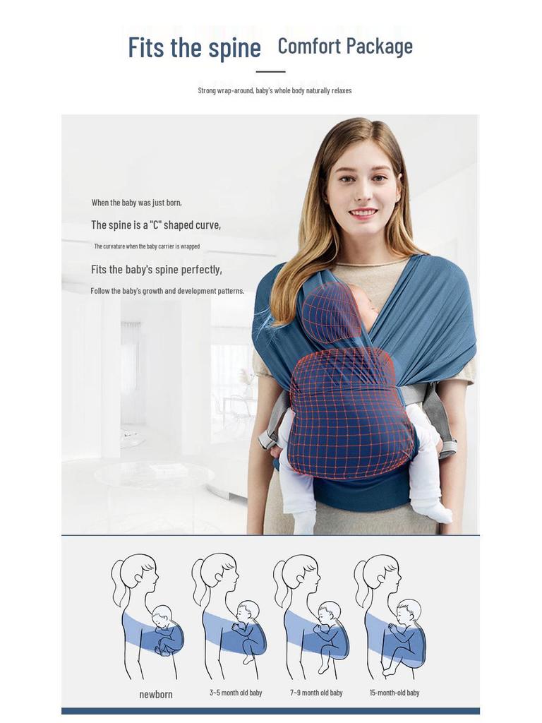 Newborn Baby Sling: Lightweight Carrier for Hands-Free Soothing, Sleep, Breastfeeding, and Outings