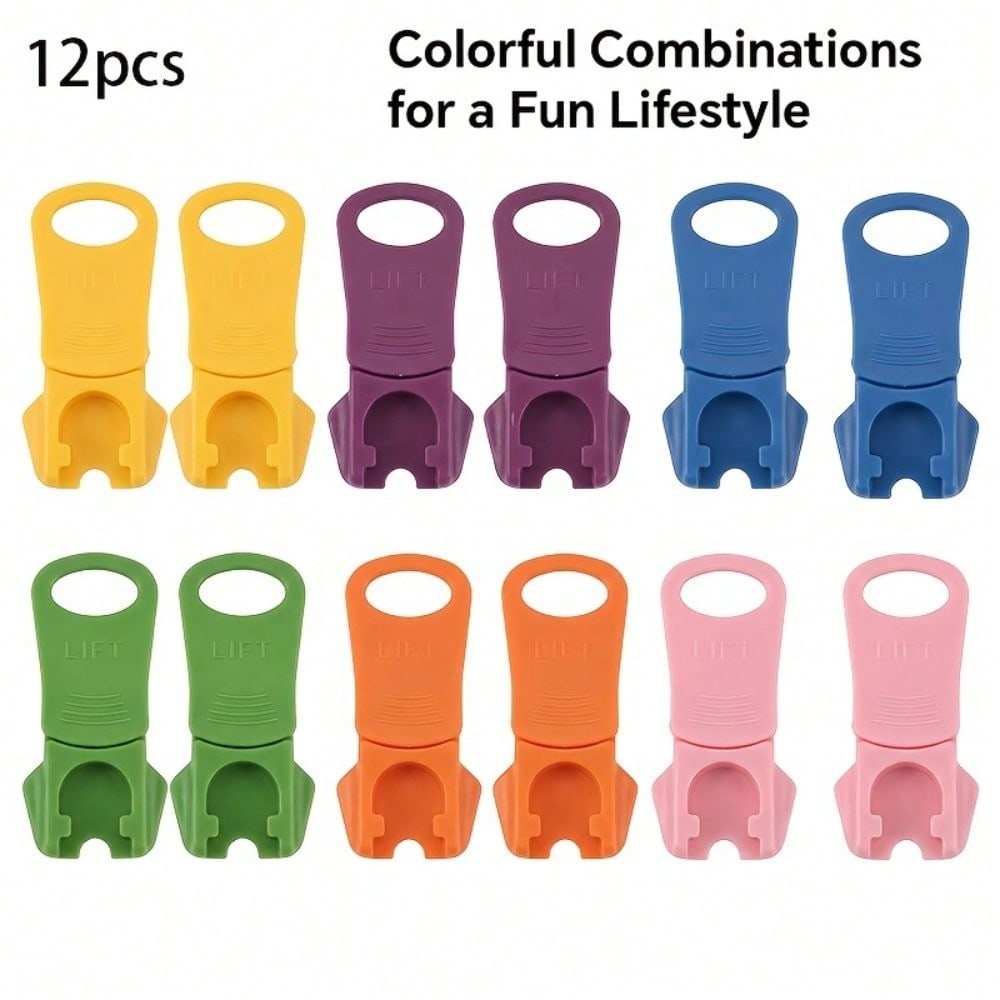 12 Foldable Bottle Opener Set Soda Can Opener One Hand Easy to Open Bottle Opener and Beverage Protector Reusable Color Complete Set Suitable for