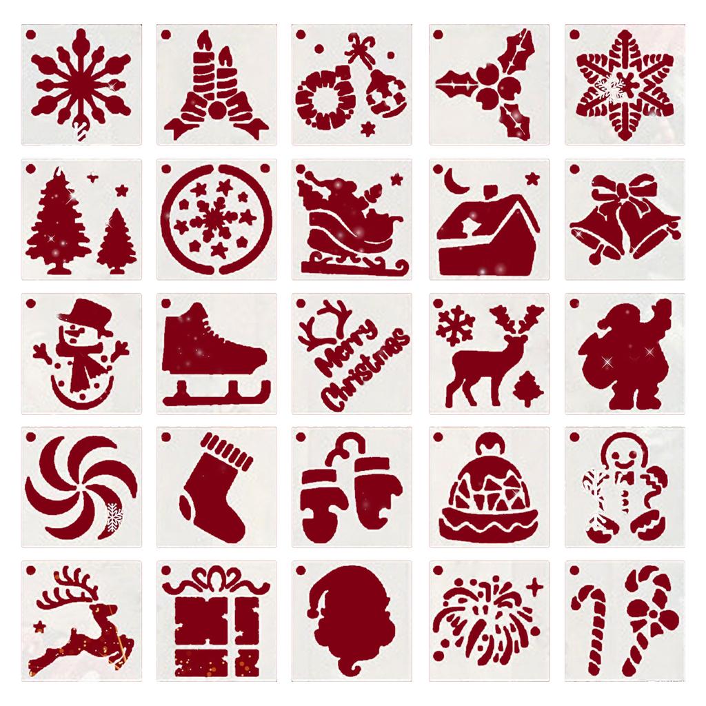 25 шт. Хэллоуинские трафареты для поделок 3 дюйма Шаблон для рисования Трафареты для рисования для росписи по дереву, стене, тыкве, домашний декор