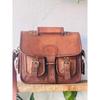 Men's Suitable Leather Vintage Laptop Handmade Briefcase Bag Satchel Messenger.
