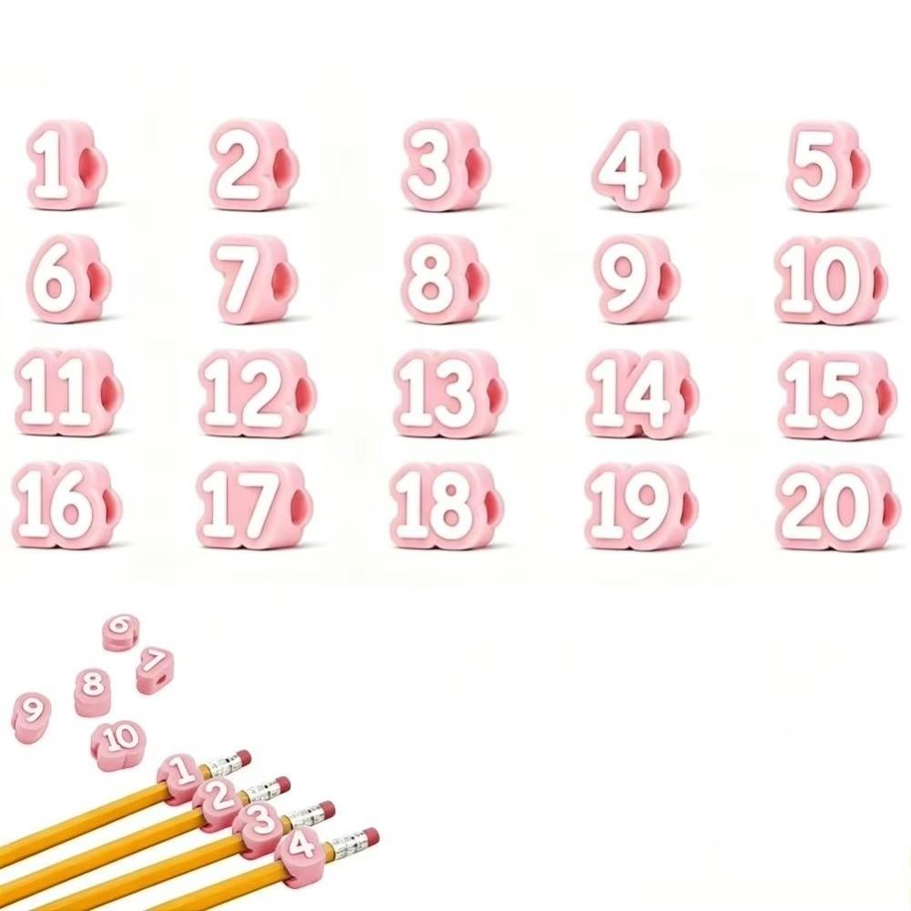 50pcs Reusable Pencil Tracking Markers Soft Reusable Pencil Labels Classroom Use