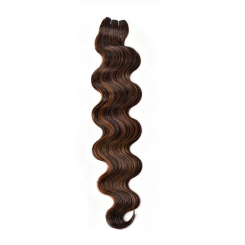 Wave Hair Bundles Piano Blonde Natural Synthetic Hair Extensions Thick Ponytail Loose Deep Hair Weaving