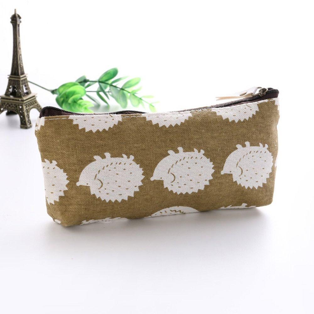 Сумка для ручек большой емкости, холщовая сумка для хранения канцелярских принадлежностей, прочная косметичка