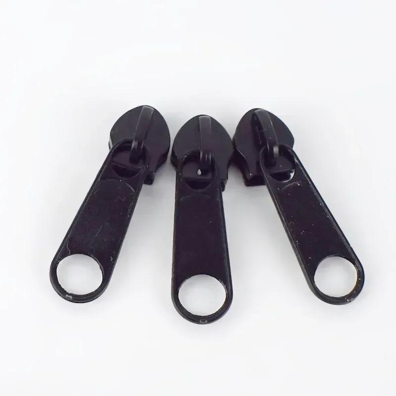 Meetee 5/10/20 шт. 5# Бегунок для молнии для нейлоновых молний Пластиковые спиральные молнии Головки бегунка Ремонтные наборы DIY Швейные аксессуары для одежды