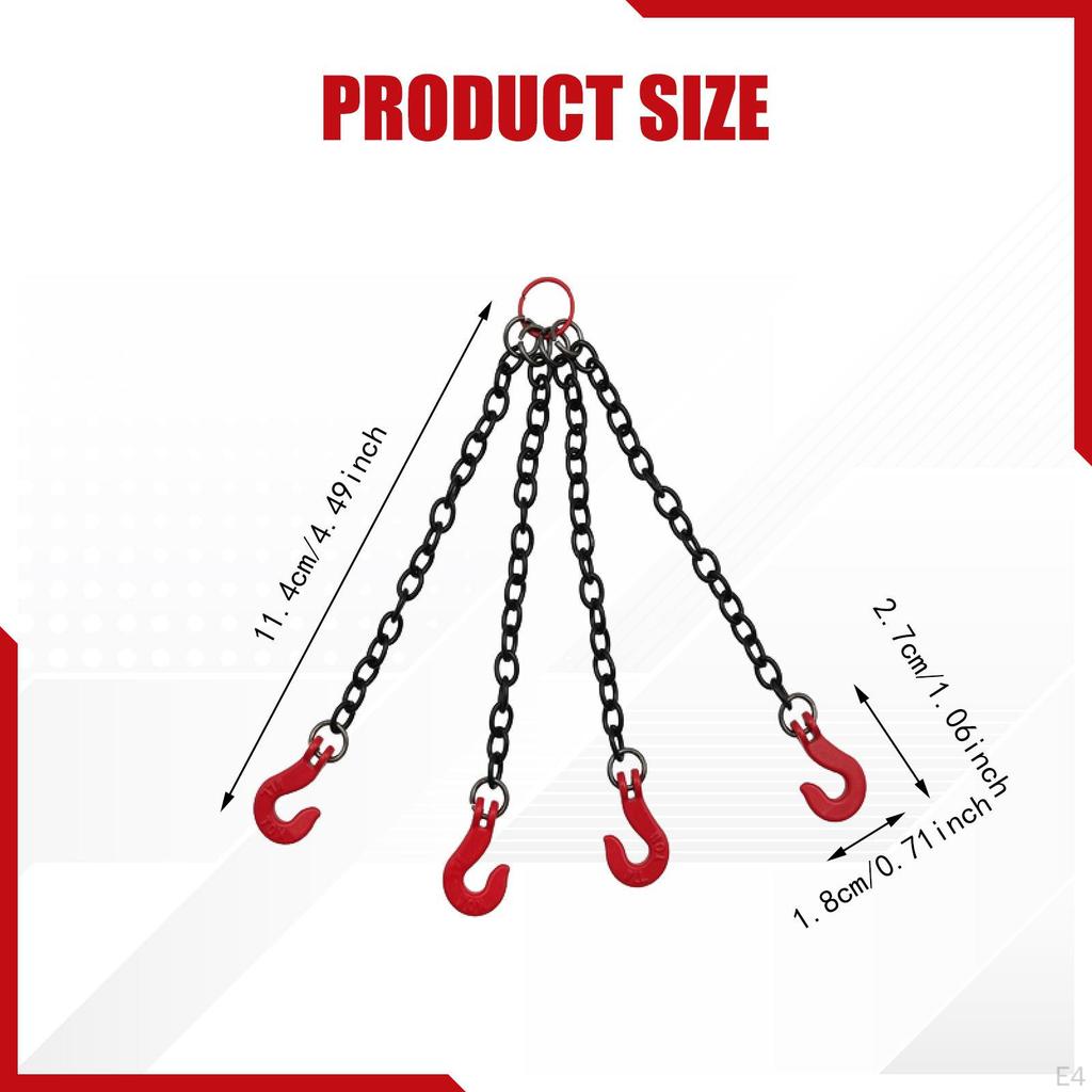 Декоративная подъемная цепь для радиоуправляемой машины, Прочные запасные части для замены, Долговечность Реалистичность