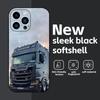 Чехол для телефона S-Scania TruxES для iPhone 16 16e 15 14 13 12 11 Plus Mini Pro Max Мягкий черный Ударопрочный чехол