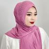Расшитые бисером арабские хиджабы-шапки однотонные турецкие повязки-шарфы удобные мусульманские хиджабы женские