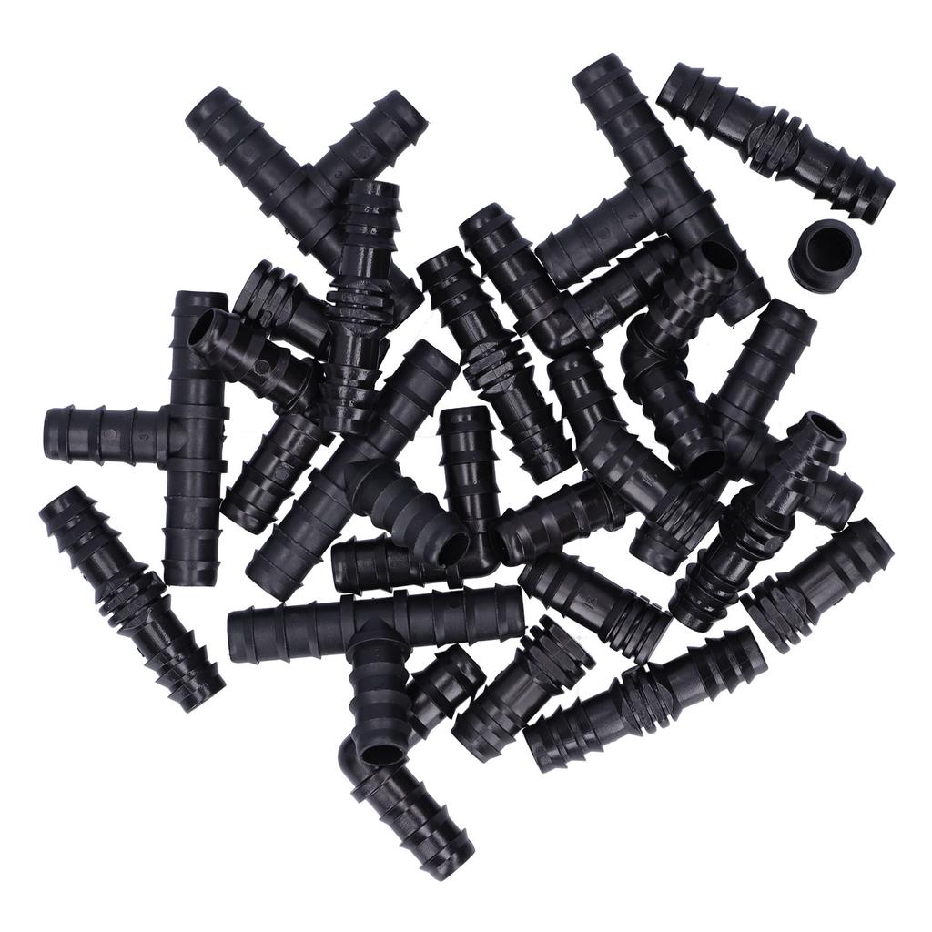 24 шт./компл. комплект фитингов для капельного орошения 1/2 трубка зазубренные соединители для садовой теплицы