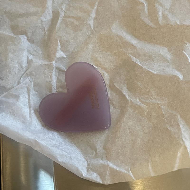 Heart Acrylic Small Hairclip Cute Oval Side Bangs Duckbill Clip Hair Accessories Headwear hair clip