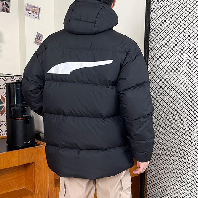 Puma Однотонная повседневная куртка с капюшоном и длинными рукавами, мужская куртка, черная 624529-01