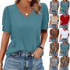 Женские топы с коротким рукавом, рубашки на пуговицах, V-образный вырез, весенняя мода, летние наряды, блузки больших размеров